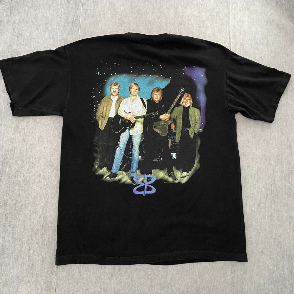 VINTAGE Moody Blues Shirt Adult Large Black Tour 1998 Band Tee Mens L 90s